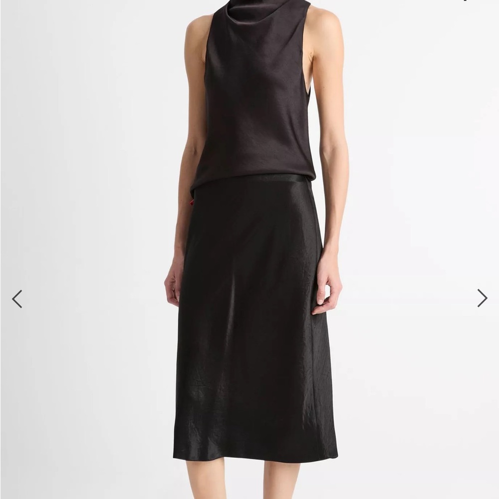 Vince Satin Slip Skirt